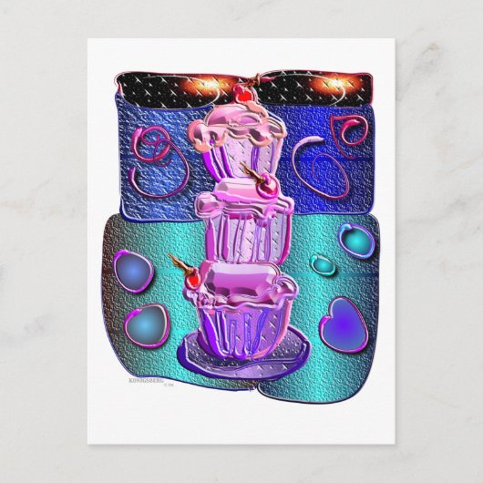 カップファンシーケーキ1 ポストカード (正面)