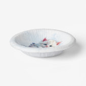 カップブルー花の子天紙丼 ペーパーボウル (傾斜あり)