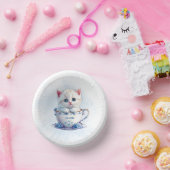 カップブルー花の子天紙丼 ペーパーボウル (パーティー)