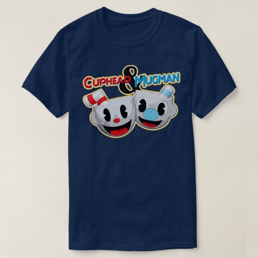 カップヘッドとムグマン Tシャツ (デザイン正面)