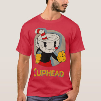 カップヘッド サークル シャドウ プロフィール ヴィンテージ ファミリー Tシャツ