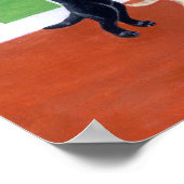 カップボードラブラドールパピズアートプリント ポスター (角)