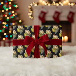 カップムンクかわいいラッピング紙シート ラッピングペーパーシート