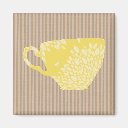 カップモダンとストライプ マグネット (正面)