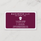 カップモダンケーキ(色をカスタマイズ可能) 名刺 (裏面)