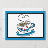 カップラブバレンタイン招待状 招待状 (裏面)