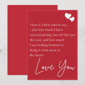 カップルおもしろいのためのバレンタインのデイカード シーズンカード (正面/裏面)