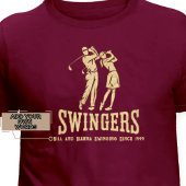 カップルおもしろいのゴルフギフトカスタムマッチング Tシャツ