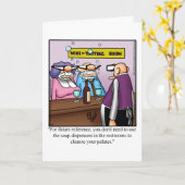 カップルおもしろいの記念日のグリーティングカード カード (黄色い花)