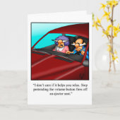 カップルおもしろいの記念日カード カード (黄色い花)