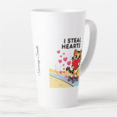 カップルおもしろいや友達でかわいいバレンタインデー カフェラテマグ (右アングル)