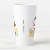 カップルおもしろいや友達でかわいいバレンタインデー カフェラテマグ (正面)