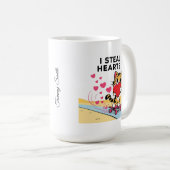 カップルおもしろいや友達でかわいいバレンタインデー コーヒーマグカップ (正面右)