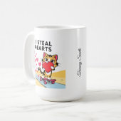 カップルおもしろいや友達でかわいいバレンタインデー コーヒーマグカップ (正面左)