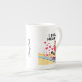 カップルおもしろいや友達でかわいいバレンタインデー ボーンチャイナマグカップ (正面右)