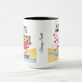 カップルおもしろいや友達でかわいいバレンタインデー マグカップ (中央)