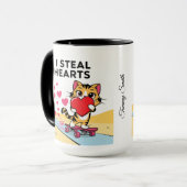 カップルおもしろいや友達でかわいいバレンタインデー マグカップ (正面左)