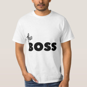 カップルおもしろいシャツボスメンズ Tシャツ