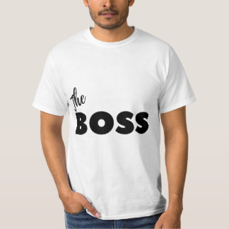 カップルおもしろいシャツボスメンズ Tシャツ