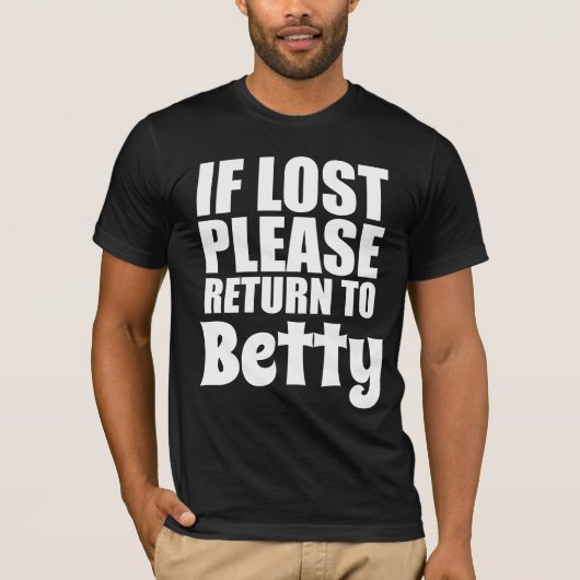 カップルおもしろいシャパーソナライズされたツ Tシャツ (正面)