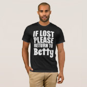 カップルおもしろいシャパーソナライズされたツ Tシャツ (正面フル)