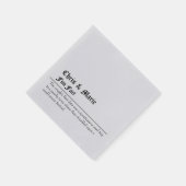 カップルおもしろいファクトナプキン。 スタンダードカクテルナプキン (角)