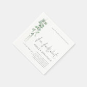 カップルおもしろいファクトユーカリ記念日パーティー スタンダードカクテルナプキン (角)