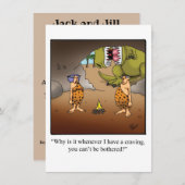 カップルおもしろいベビーシャワー招待状 招待状 (正面/裏面)