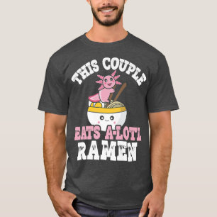 カップルおもしろいラーメンこのカップル食べのLotlラム Tシャツ