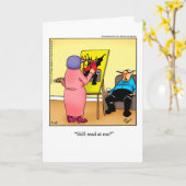 カップルおもしろい用謝罪カード カード (黄色い花)