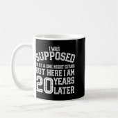 カップルおもしろい20th 20周年夫ウィフ コーヒーマグカップ (左)