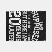 カップルおもしろい20th 20周年夫ウィフ フリースブランケット (正面(横))