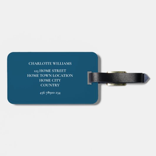 カップルお気に入りのの写真 ラゲッジタグ (裏面横)