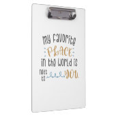 カップルお気に入りのギフト私の場所 クリップボード (右)