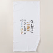 カップルお気に入りのギフト私の場所 ビーチタオル (正面)