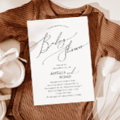 カップルお洒落男女兼用の赤ちゃんシャワー 招待状