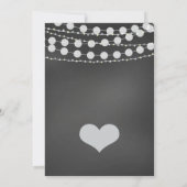 カップルお祝いディナーパーティの招待状 招待状 (裏面)