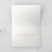 カップルかわいらしフローラモノグラム結婚ズ サンキューカード (内部)