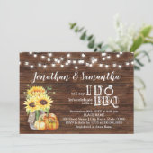 カップルがひまわりの国にシャワーを浴びる前にBBQ 招待状 (スタンド正面)