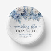 カップルがシャワーを浴びる前に青いもの ペーパーボウル (正面)