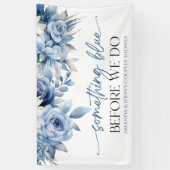 カップルがシャワーを浴びる前に青いもの 横断幕 (縦)