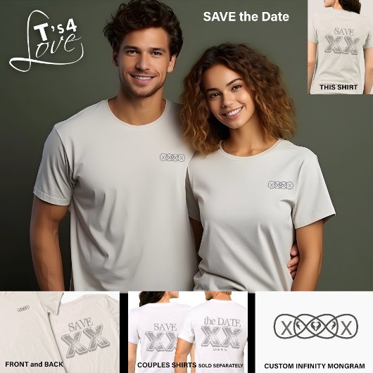 カップルが日付の一致を保存 トライブレンドＴシャツ