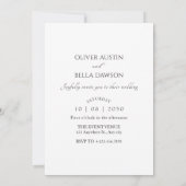 カップルが車に乗結婚る 招待状 (裏面)