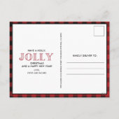 カップルすてき写真クリスマスバジェット シーズンポストカード (裏面)