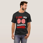 カップルでおそろい クリスマス ペパーミントが好きな彼女 C Tシャツ (正面フル)