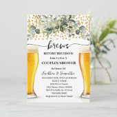 カップルでシャワーする前に緑の金ゴールドが生まれる 招待状 (スタンド正面)