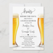 カップルでシャワーを浴びる前に生まれる 招待状 (正面)