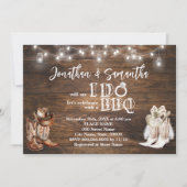 カップルでシャワーを浴びる前の西BBQ 招待状 (正面)