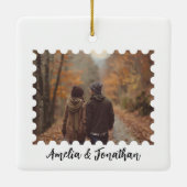 カップルでラスベガスネバダ水彩旅行 セラミックオーナメント (裏面)