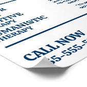 カップルと子供のデザイン，心理療法士，セラピー ポスター (角)